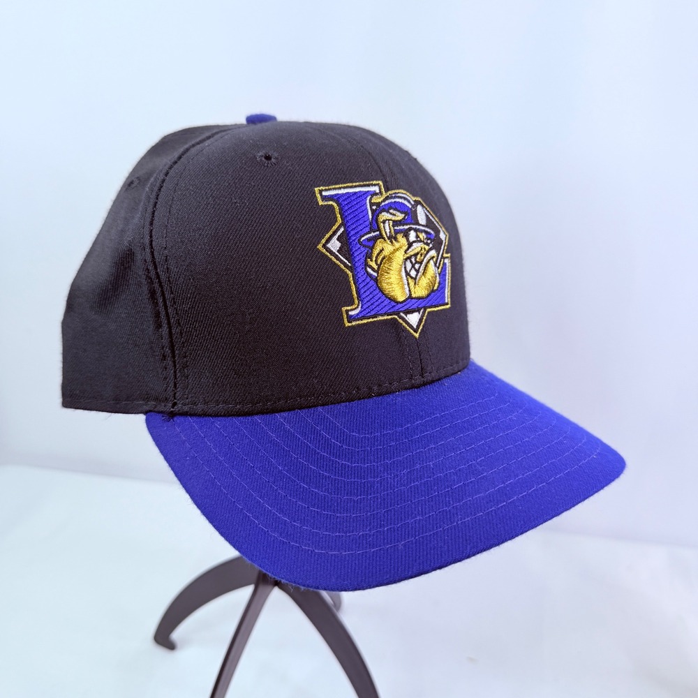 Vintage New Era Lethbridge Black Diamonds Snapback Hat MiLB Black Blue